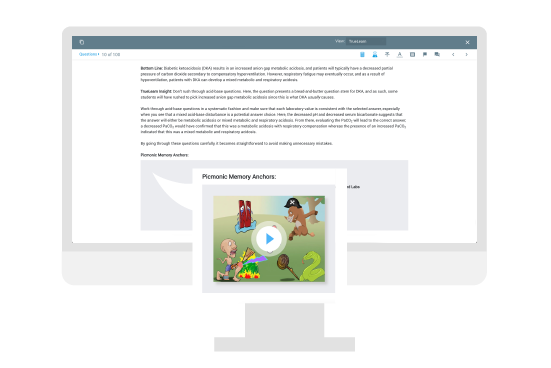 truelearn and picmonic sample question