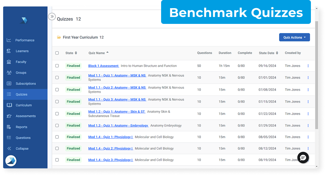 Assign: assigning quizzes and assessments workflow