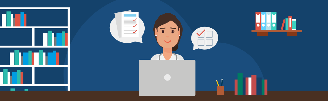 Banner Image of TrueLearn character with laptop